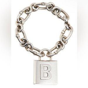 BALENCIAGA B LOCK CHAIN BRACELET - 2020 Collection - Sold Out Everywhere